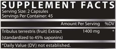 NUTREX TRIBULUS 1400 1,400mg 90 Capsules - Image 2