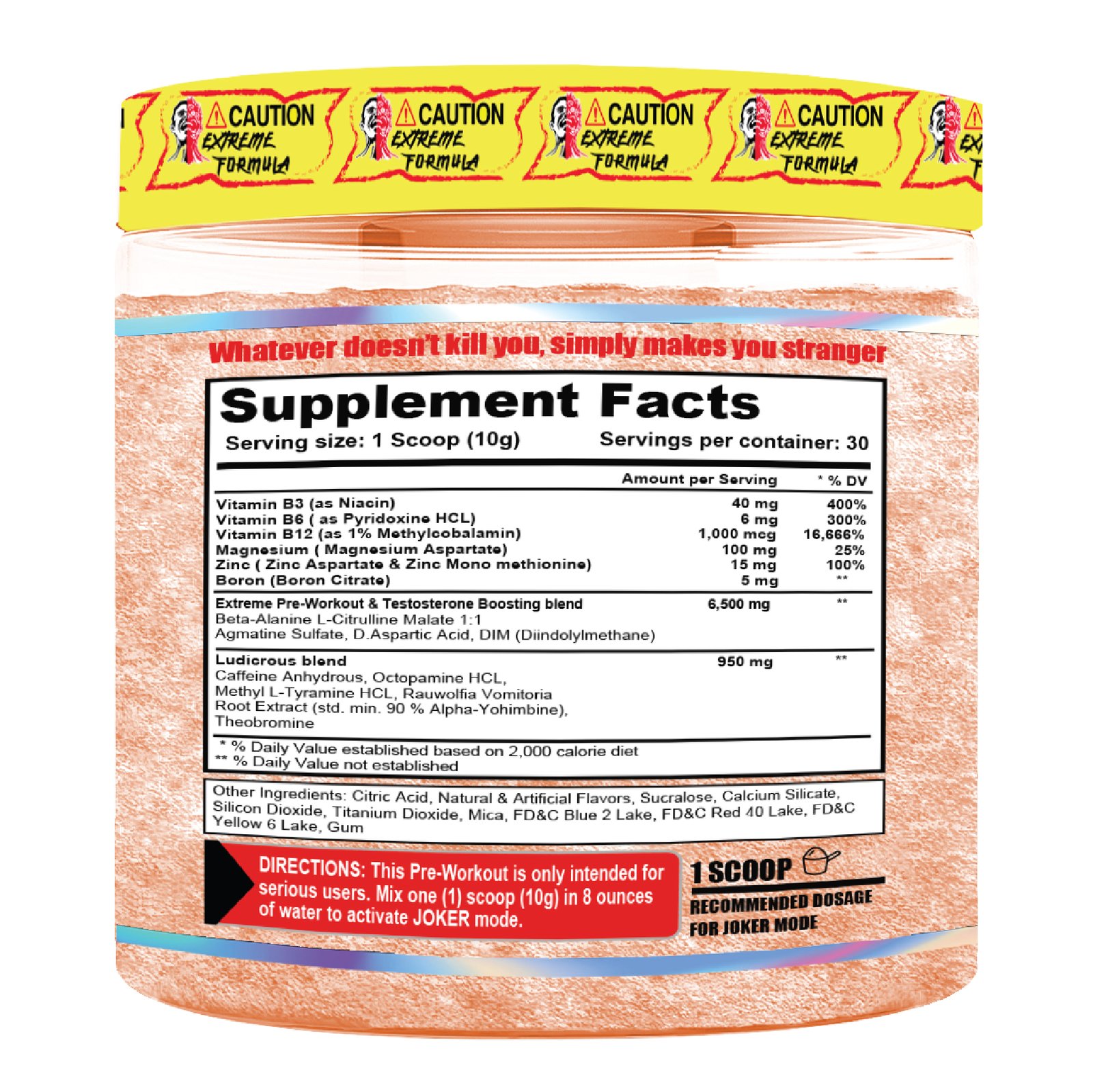 TERROR LABZ JOKER High Stim Pre Workout with Test Booster 30 Servings - Image 3