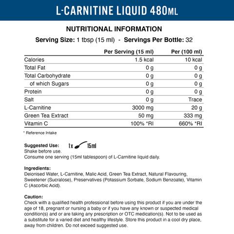 can l carnitine raise blood pressure L-Carnitine + Green Tea (180 g.c.) main image 1