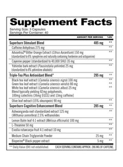 GAT JETFUEL® SUPERBURN 120 Capsules 40 Servings - Image 2