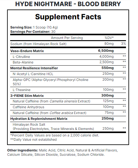 Prosupps® Hyde Nightmare Intense Pre-Workout, 30 Servings - Image 2