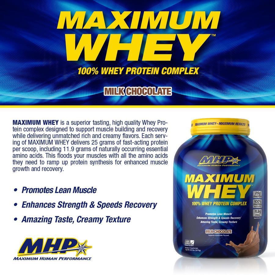 MHP MAXIMUM WHEY - 100% WHEY PROTEIN 2.27 Kg - Image 2