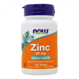 NOW Zinc 50 mg 100 Tablets