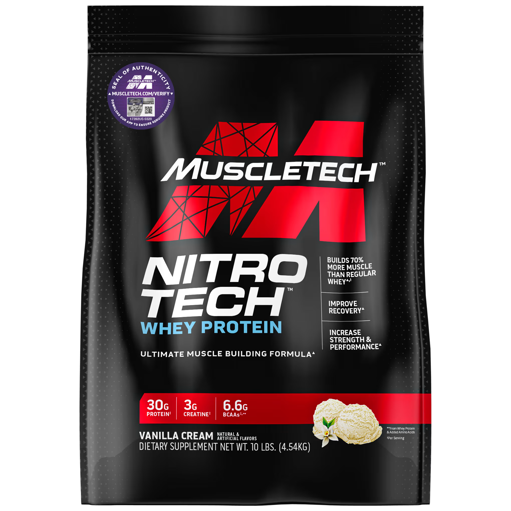 MuscleTech NITRO TECH 10 LB 4.54 KG