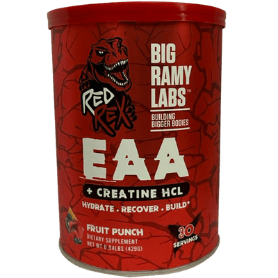 Big Ramy Labs Red Rex EAA + Creatine HCL, Fruit Punch, 30 Servings
