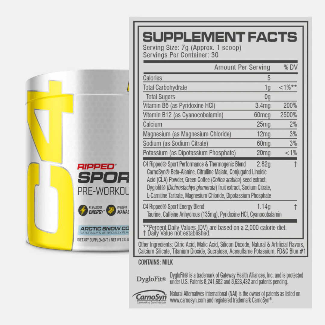 CELLUCOR C4 Ripped® Sport Pre Workout 30 Servings - Image 3