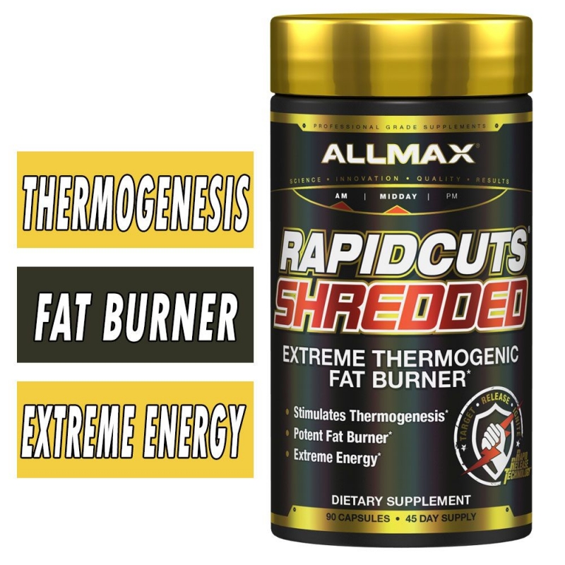 ALLMAX Rapidcuts Shredded Extreme Thermogenic Fat Burner 90 Capsules - Image 2