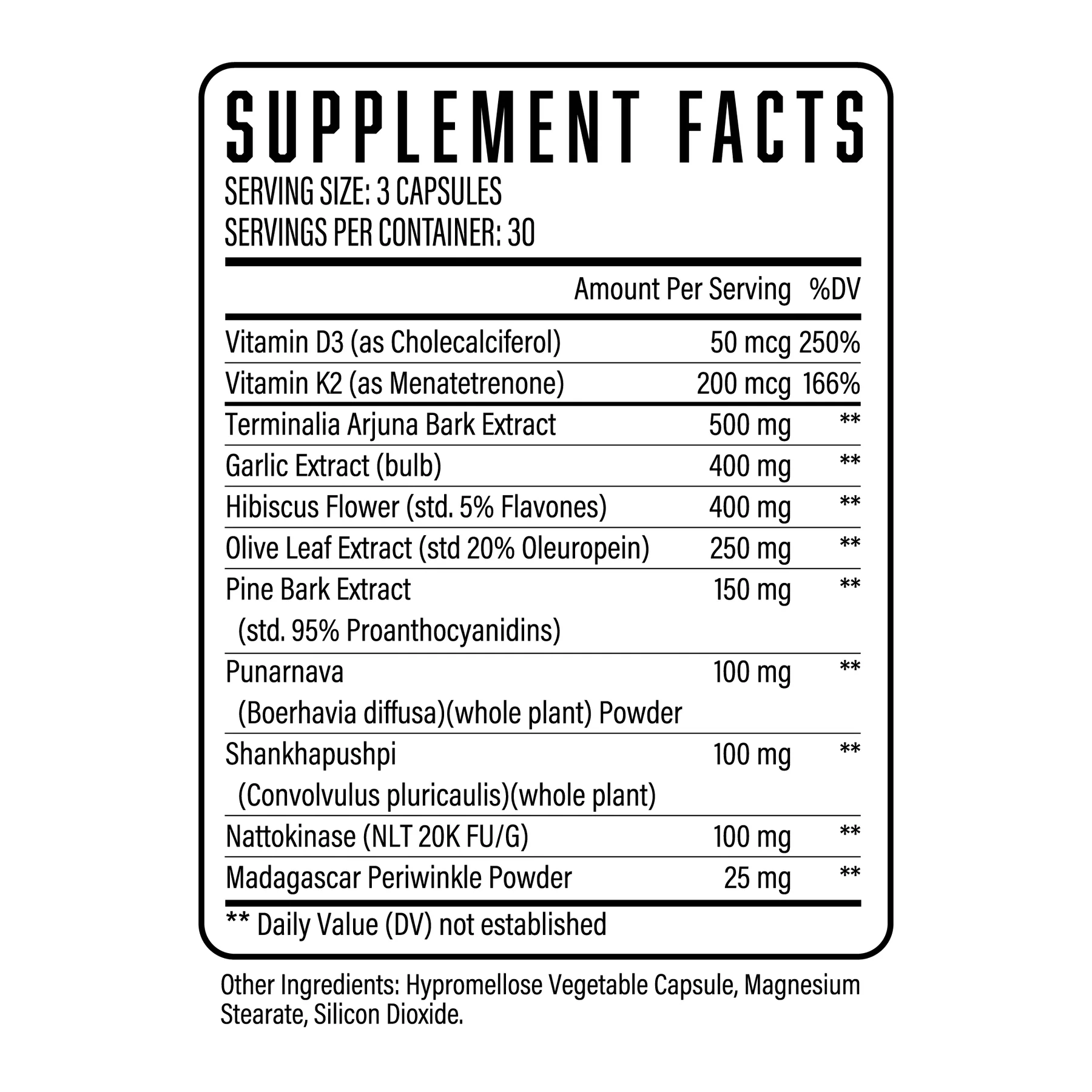 HUGE Vital Blood Pressure Support 90 Capsules - Image 4