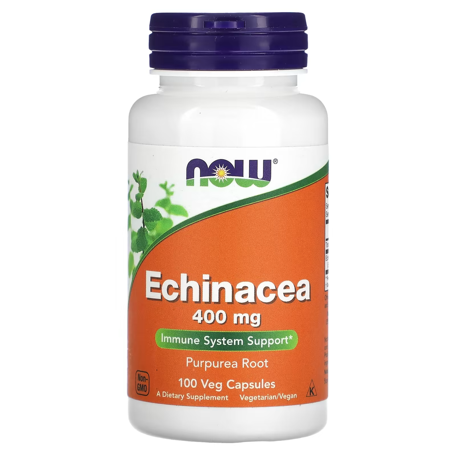 NOW ECHINACEA (Purpurea Root) 400 mg Immune System Support 100 Capsules