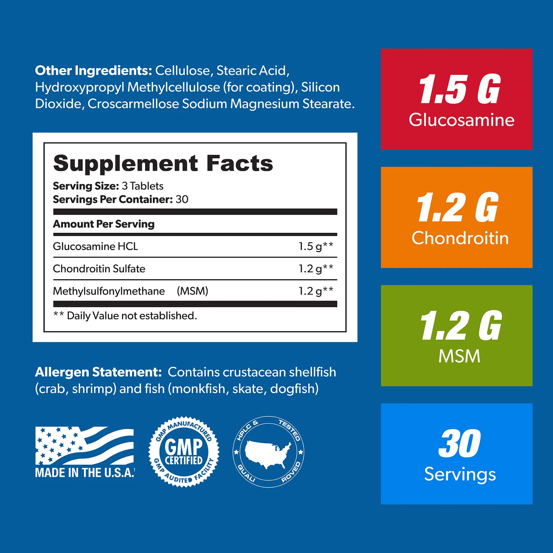 SAN GLUCOSAMINE CHONDROITIN With MSM 90 Tablets - Image 2