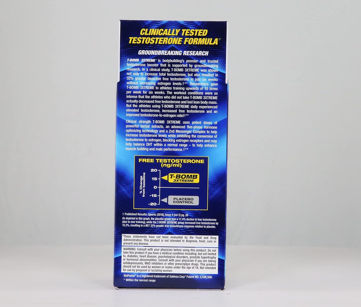 MHP T-Bomb 3Xtreme 168 Capsules - Image 8