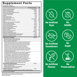 Greens superfoods supplement tablets