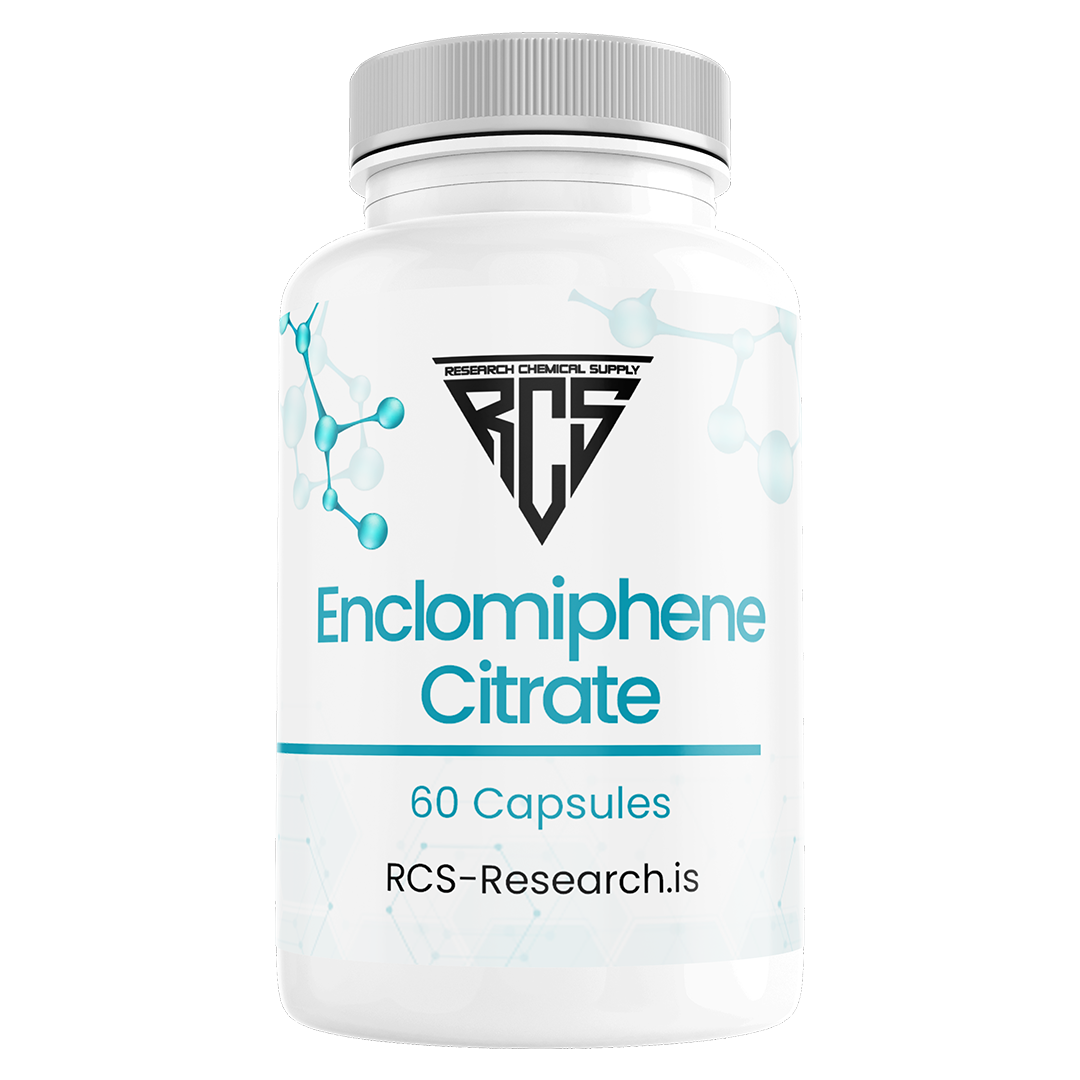 Enclomiphene Citrate research compound capsules by RCS Research