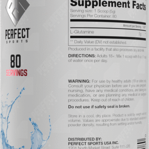 Alternative view of PERFECT Glutamine Vegan Source - 80 SERVINGS