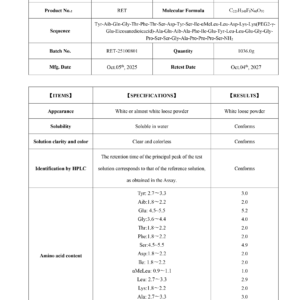 Retatrutide research compound 20mg by RCS Research