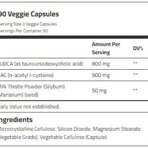Laperva TUDCA NAC Milk Thistle Detox Complex 60 capsules