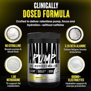 Universal Animal Pump Non Stim Pre Workout 442g