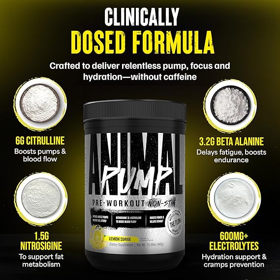 Universal Animal Pump Non Stim Pre Workout 442g