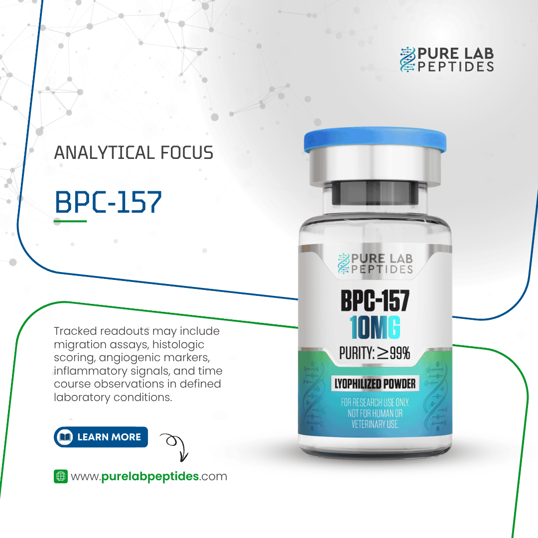 BPC-157 research compound 10mg by Pure Lab Peptides
