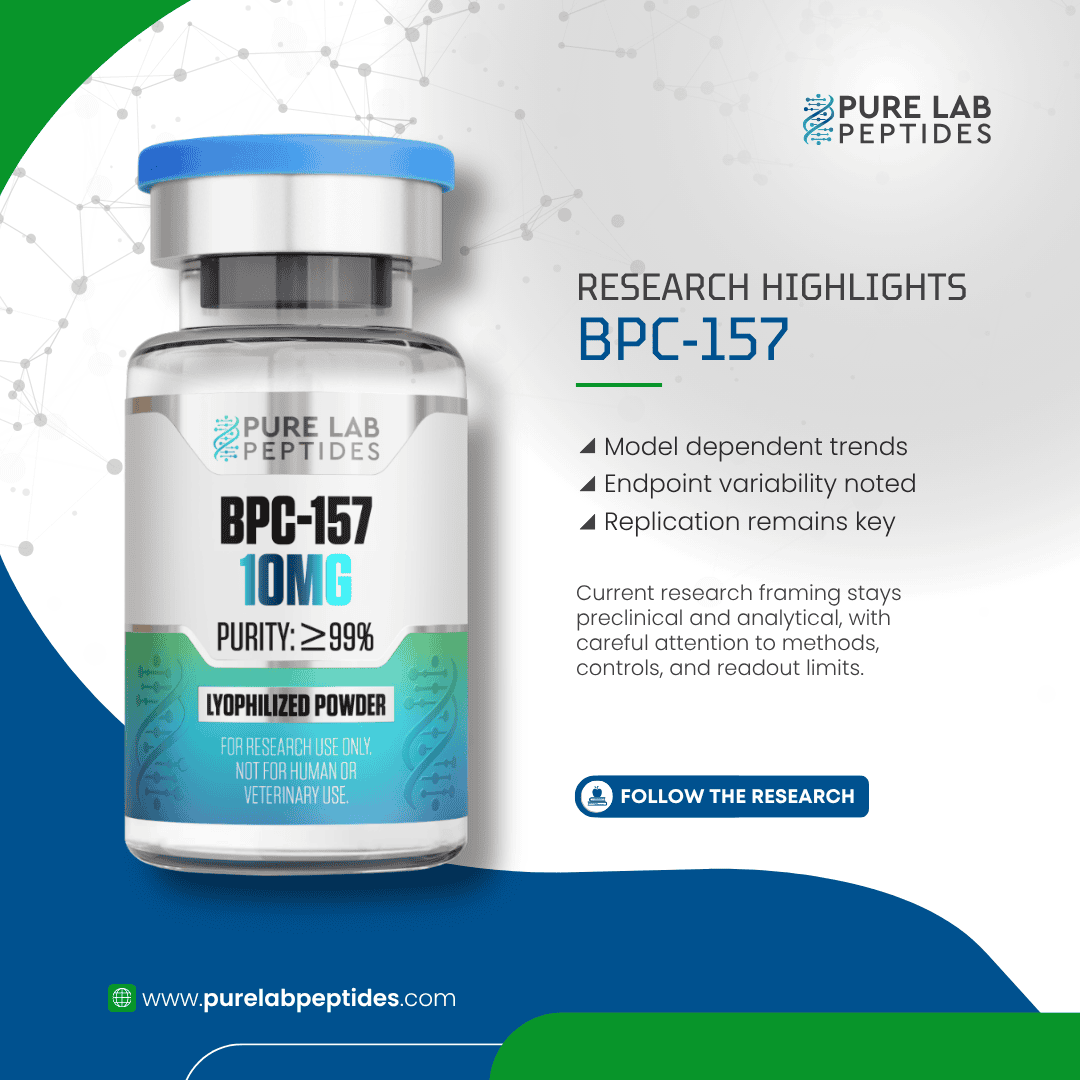 BPC-157 research compound 10mg by Pure Lab Peptides