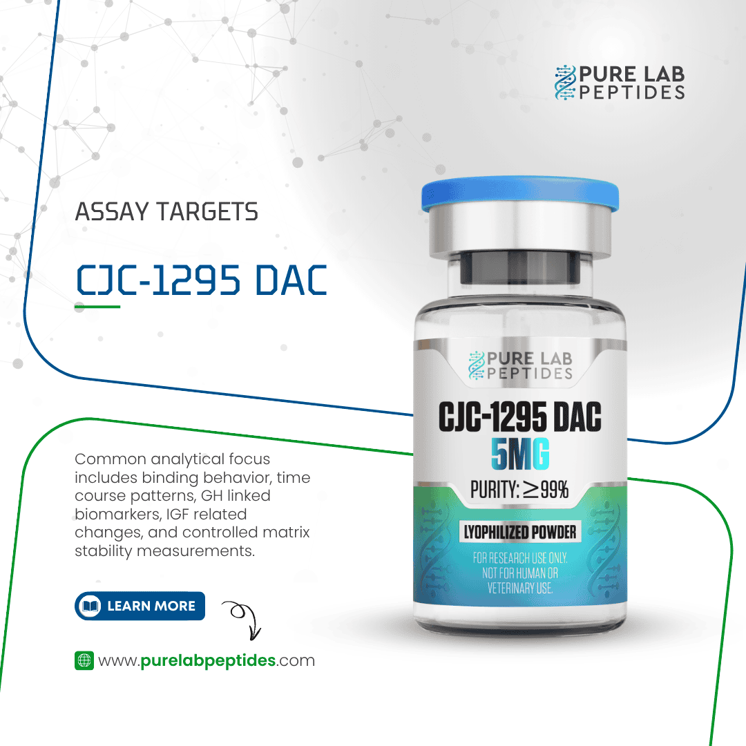 CJC-1295 DAC research compound 5mg by Pure Lab Peptides