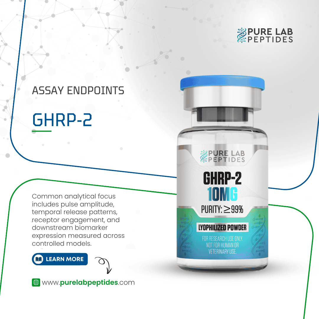 GHRP-2 research compound 10mg by Pure Lab Peptides