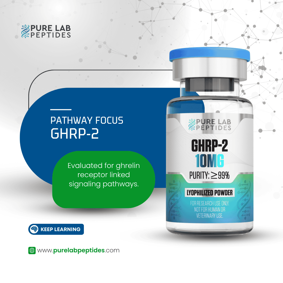 GHRP-2 research compound 10mg by Pure Lab Peptides