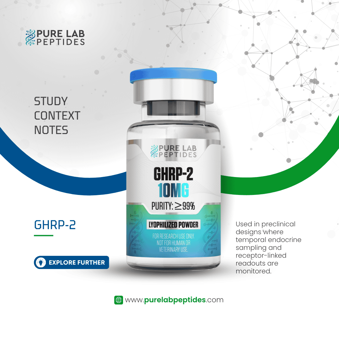 GHRP-2 research compound 10mg by Pure Lab Peptides