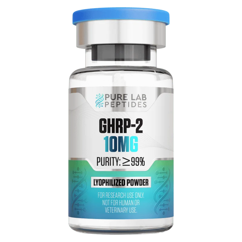GHRP-2 research compound 10mg by Pure Lab Peptides