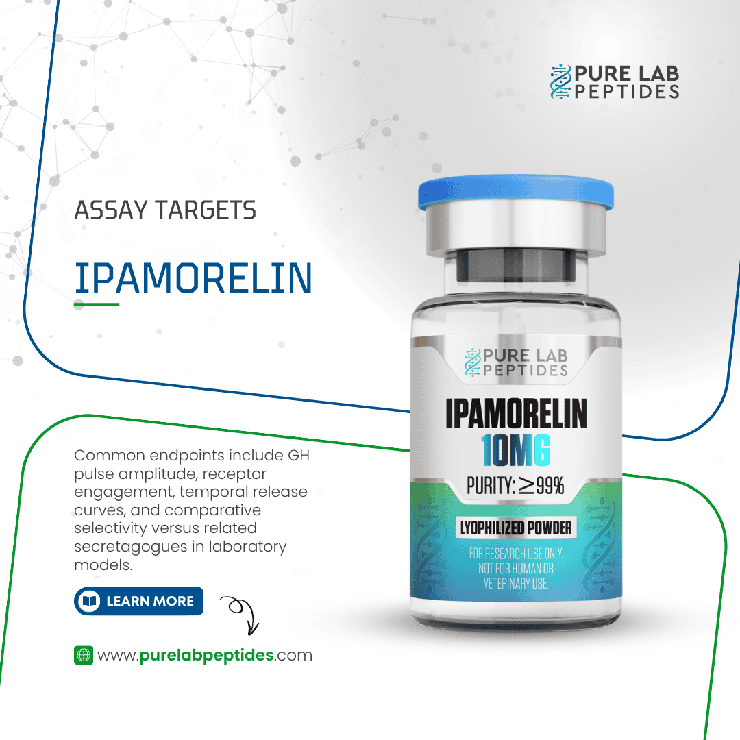 Ipamorelin research compound 10mg by Pure Lab Peptides