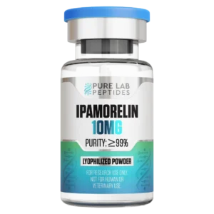 Ipamorelin research compound 10mg by Pure Lab Peptides