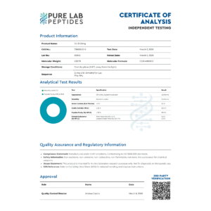 SS-31 research compound 50mg by Pure Lab Peptides