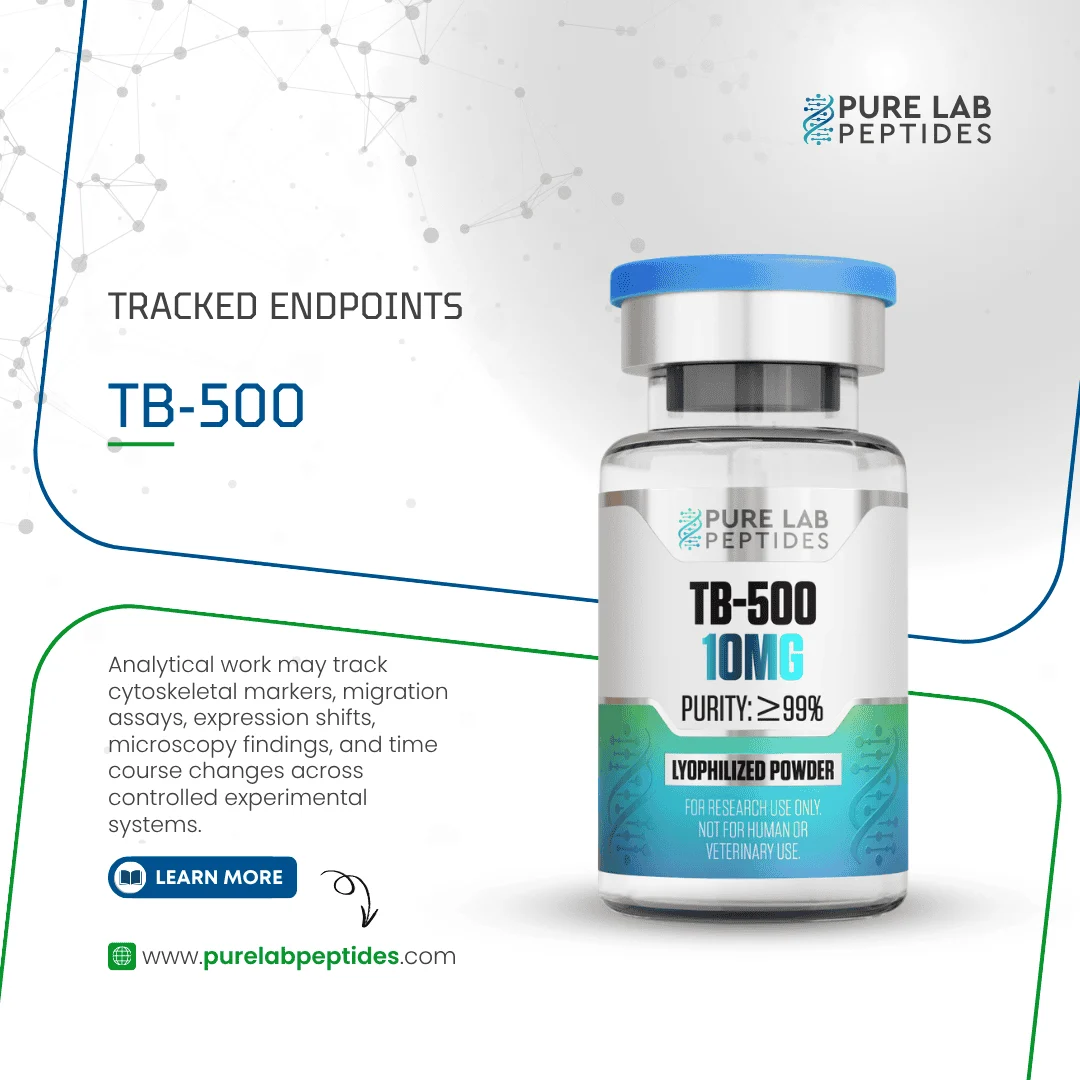 TB-500 research compound 10mg by Pure Lab Peptides
