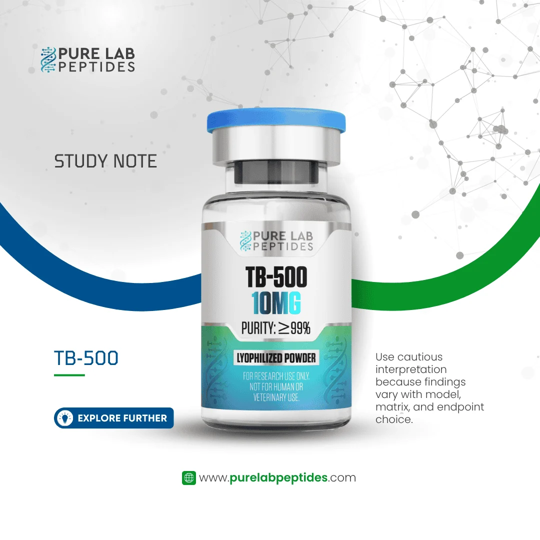 TB-500 research compound 10mg by Pure Lab Peptides