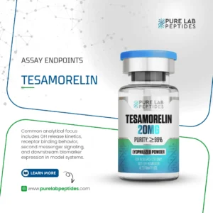 Tesamorelin research compound 20mg by Pure Lab Peptides