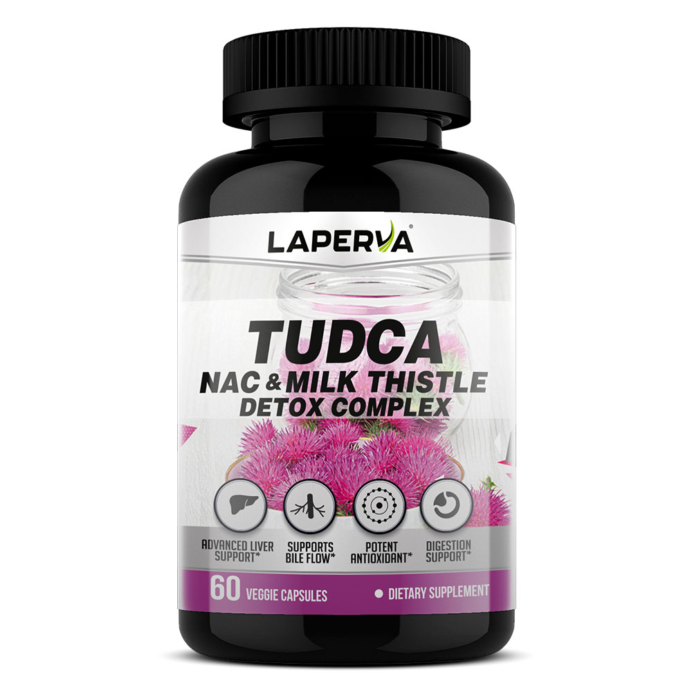 Laperva TUDCA NAC Milk Thistle Detox Complex 60 capsules